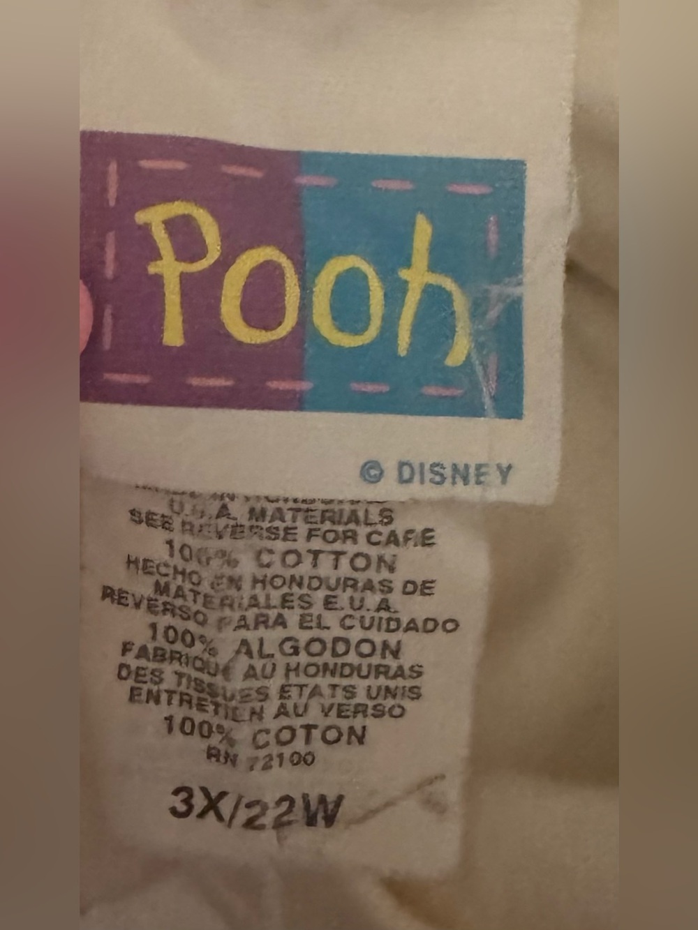 Disney Winnie The Pooh 1990’s Vintage T-Shirt - Picture 3 of 3